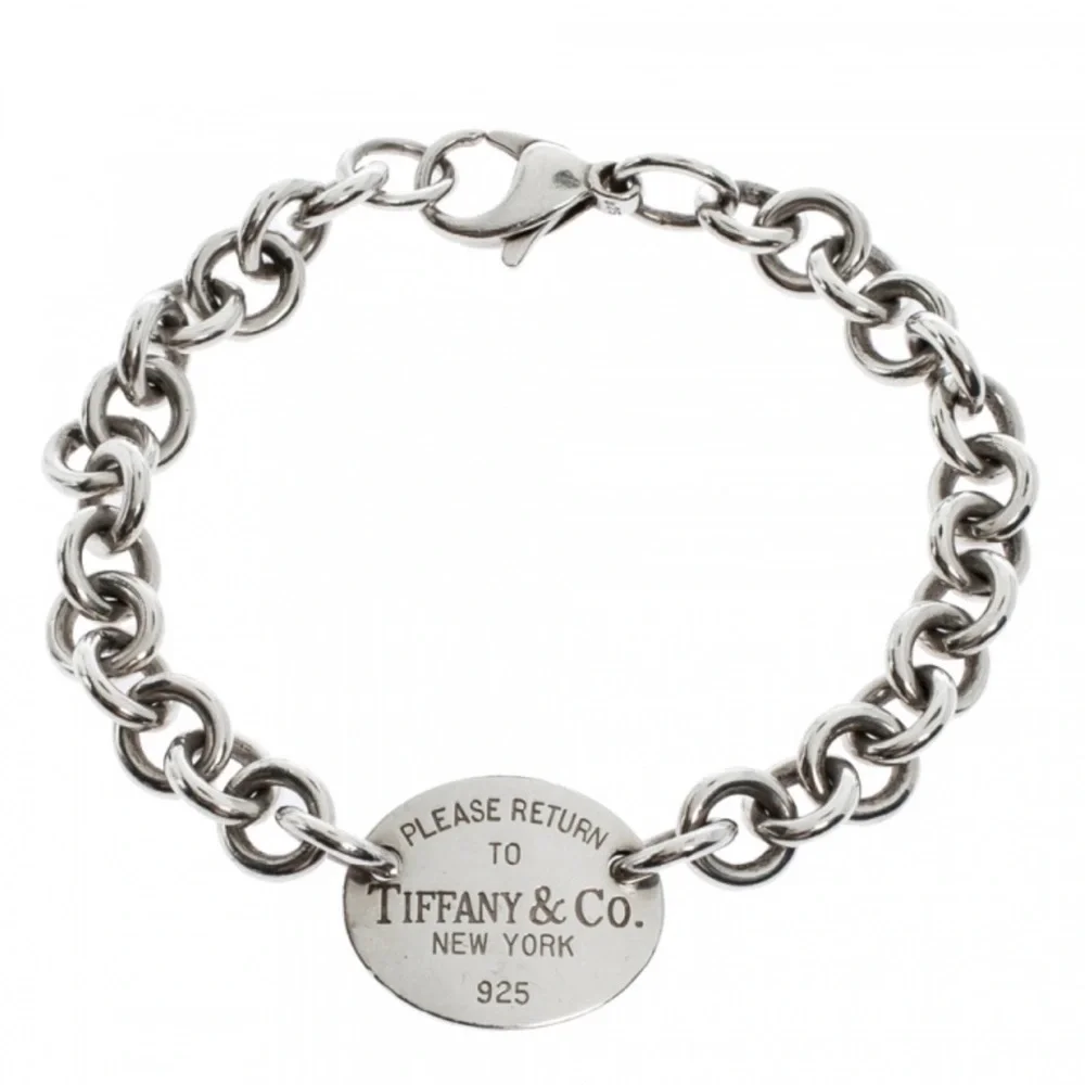 Tiffany & Co. Return to Tiffany Oval Tag Bracelet – 7” Sterling Silver - Picture 5 of 7